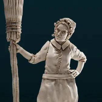 NPC Housekeeper | D&D Miniature TTRPG Character | DND is a Woman - Tattles Told 3D