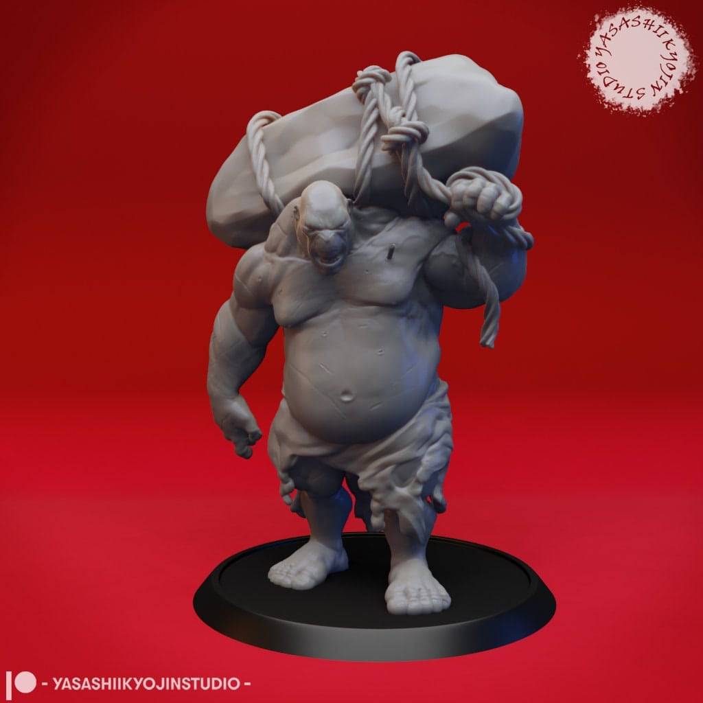 Ogre | TTRPG Monster Miniature | Yasashii Kyojin Studio - Tattles Told 3D