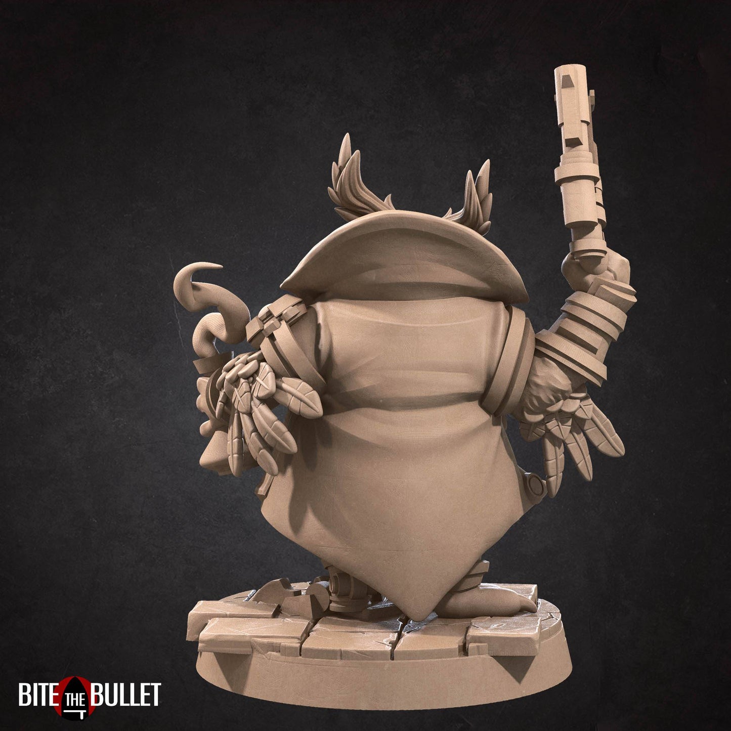 Owlfolk Artificer | D&D Miniature TTRPG Character | Bite the Bullet - Tattles Told 3D
