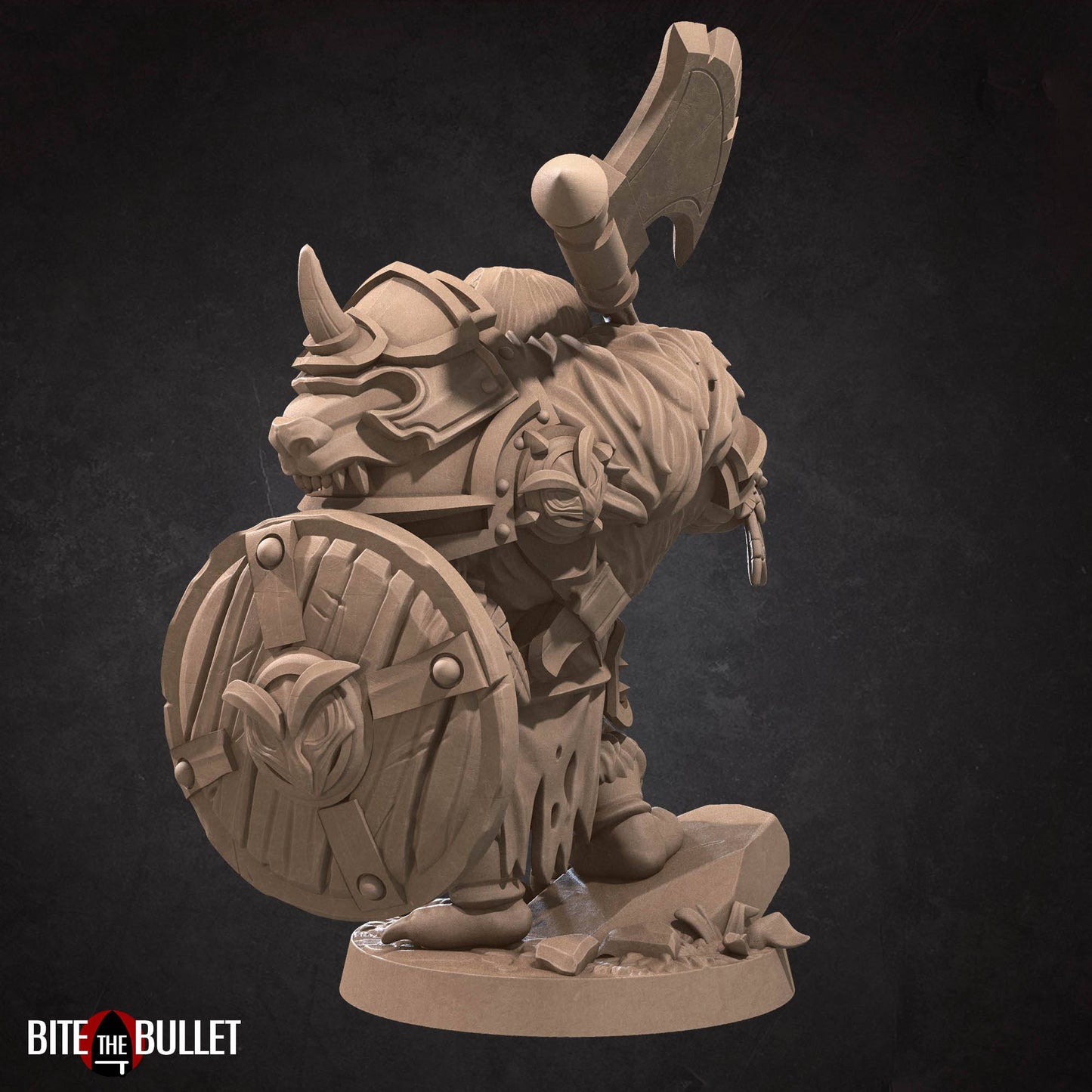 Owlfolk Barbarian | D&D Miniature TTRPG Character | Bite the Bullet - Tattles Told 3D