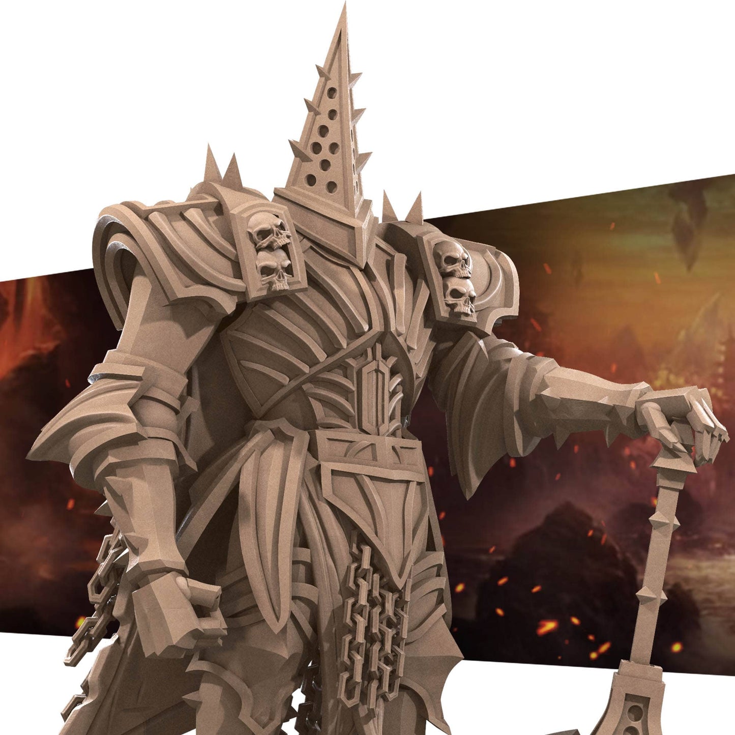 Penitent Knight | D&D Miniature TTRPG Character | Bite the Bullet - Tattles Told 3D