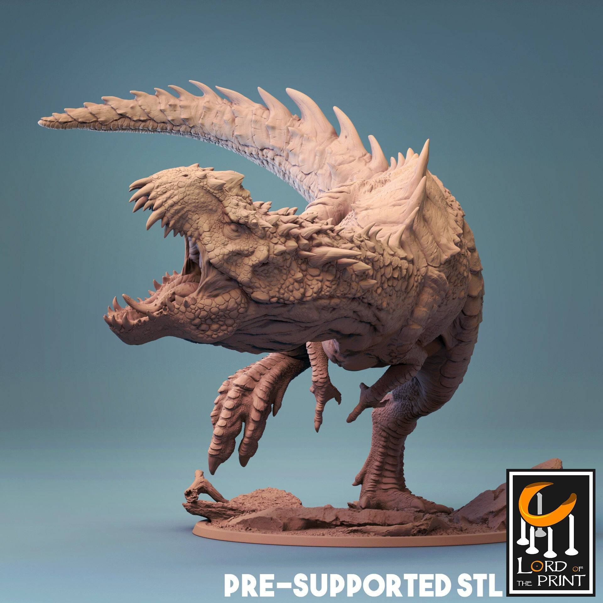 Predator Rex | TTRPG D&D T-Rex Monster Dinosaur Miniature | Lord of the Print - Tattles Told 3D