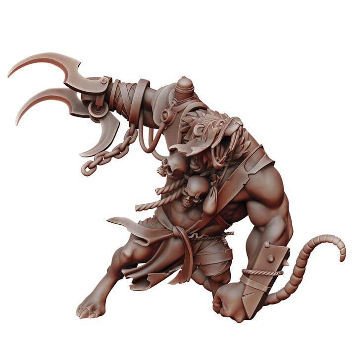 Ratfolk | D&D Miniature Character | Manuel Boria - Tattles Told 3D