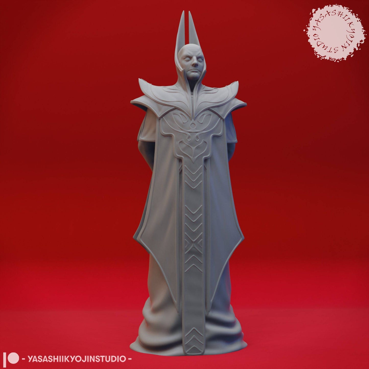 Red Wizard | TTRPG Monster Miniature | Yasashii Kyojin Studio - Tattles Told 3D