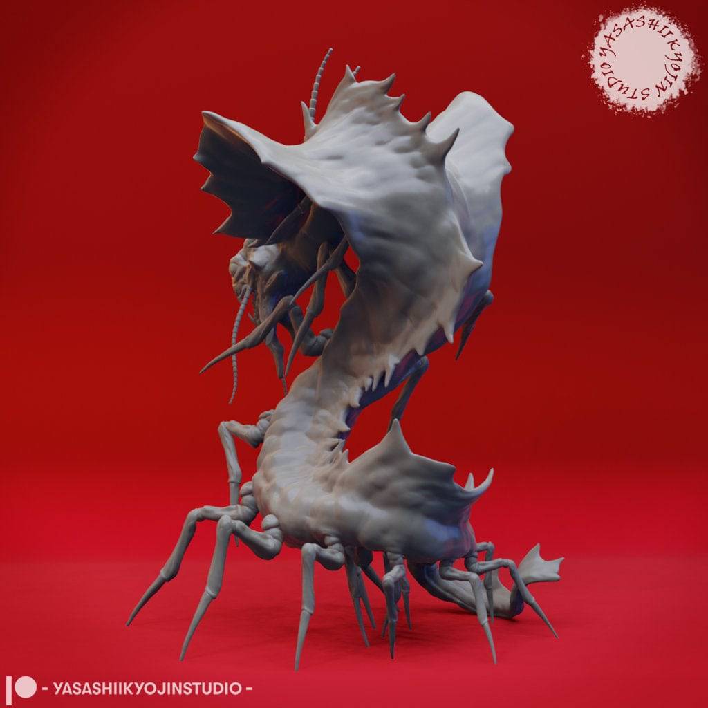 Remorhaz | TTRPG Monster Miniature | Yasashii Kyojin Studio - Tattles Told 3D