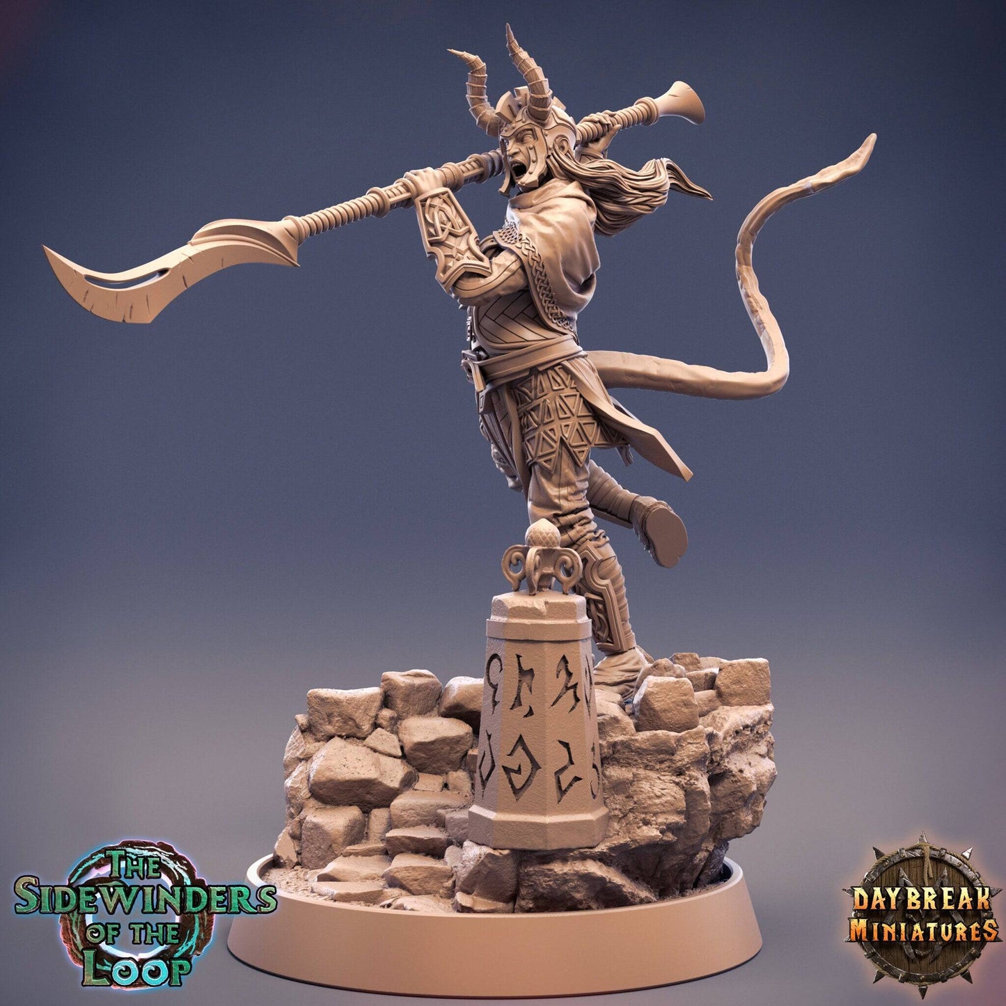 Saanya Shadowlancer, Tiefling | TTRPG D&D Miniature | Daybreak Miniatures - Tattles Told 3D