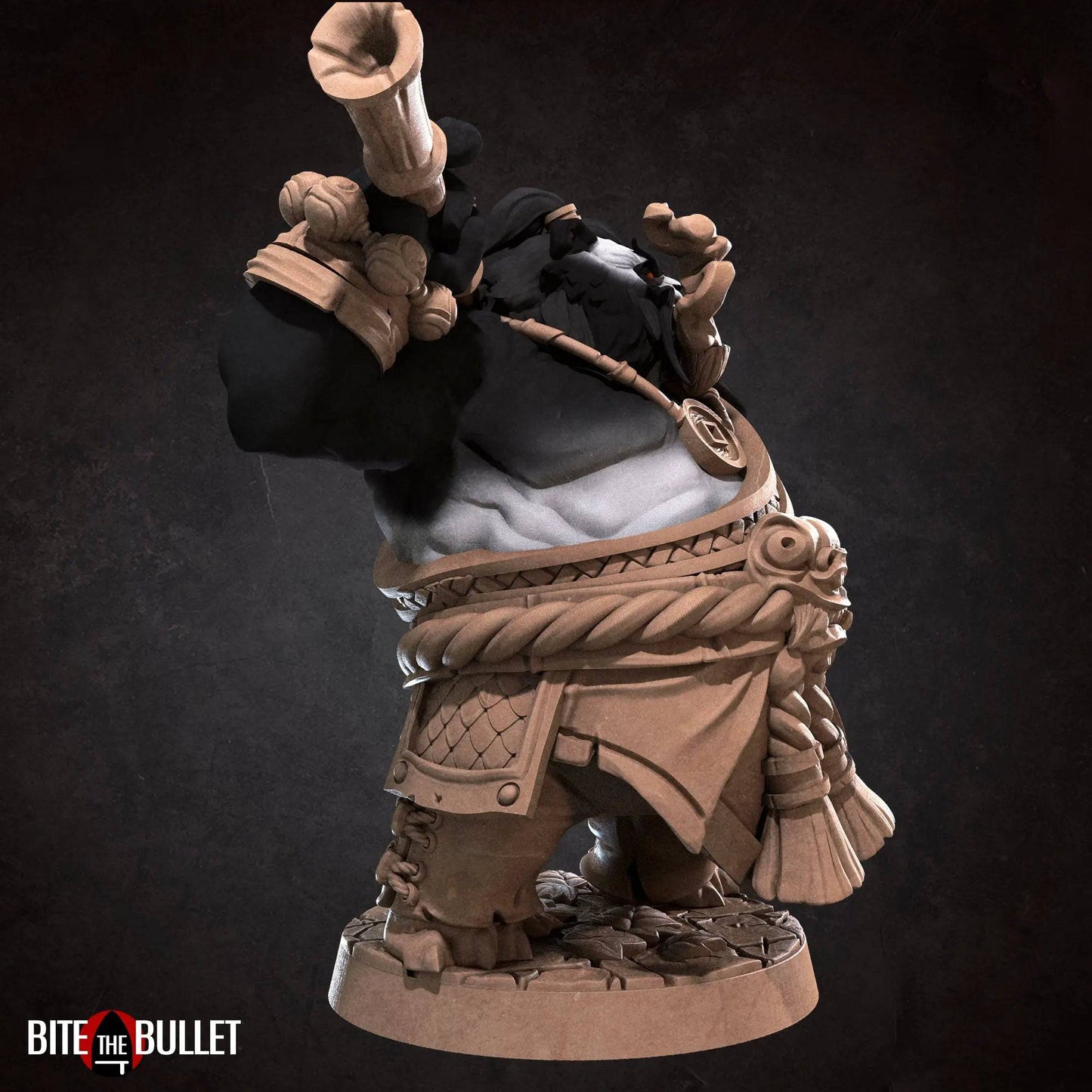 Sam, Panda Dojo Master, Monk, Master | D&D Miniature TTRPG Character | Bite the Bullet - Tattles Told 3D