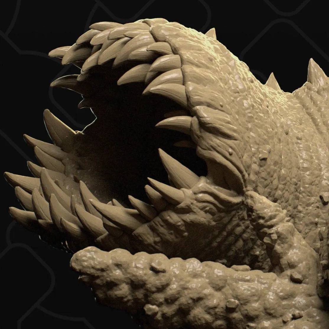 Sand Worm Bursting | D&D TTRPG Monster Miniature | Collective Studio - Tattles Told 3D