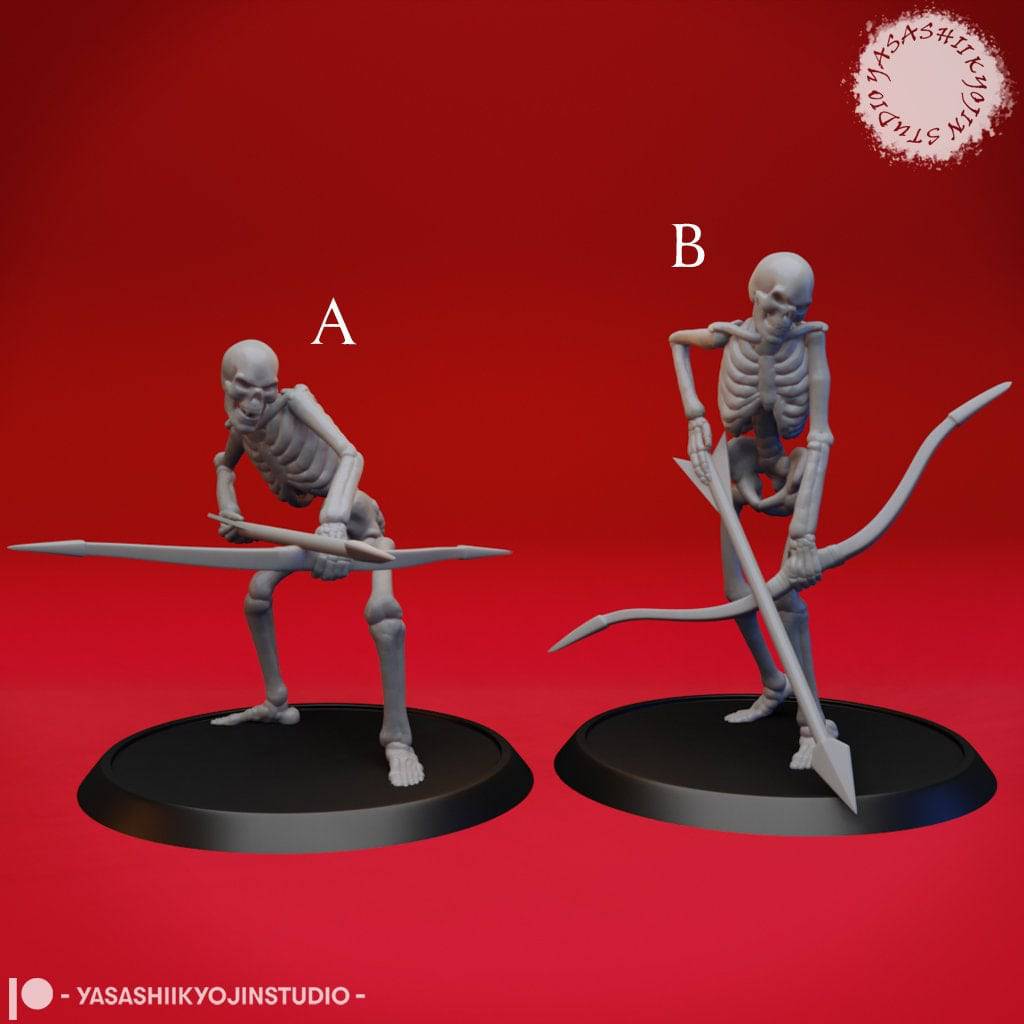 Skeletons | TTRPG Monster Miniature | Yasashii Kyojin Studio - Tattles Told 3D