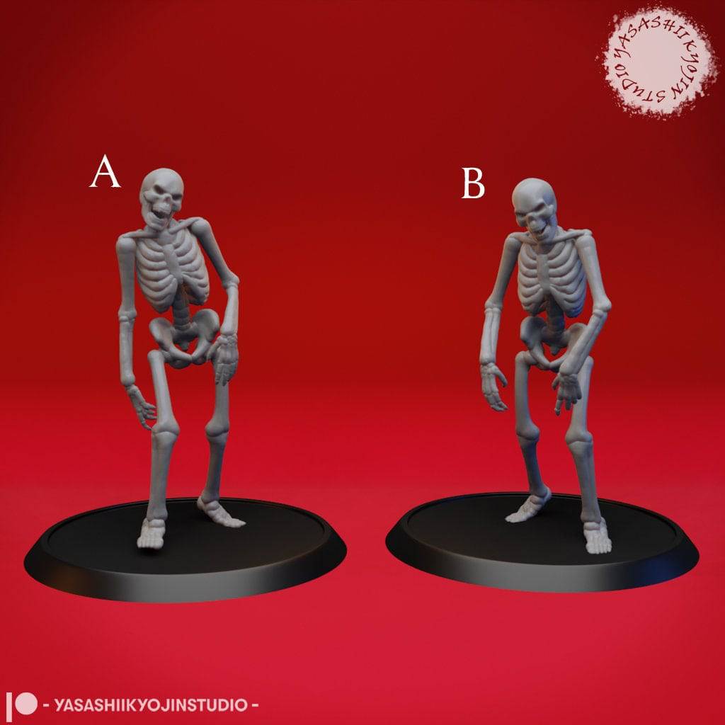 Skeletons | TTRPG Monster Miniature | Yasashii Kyojin Studio - Tattles Told 3D