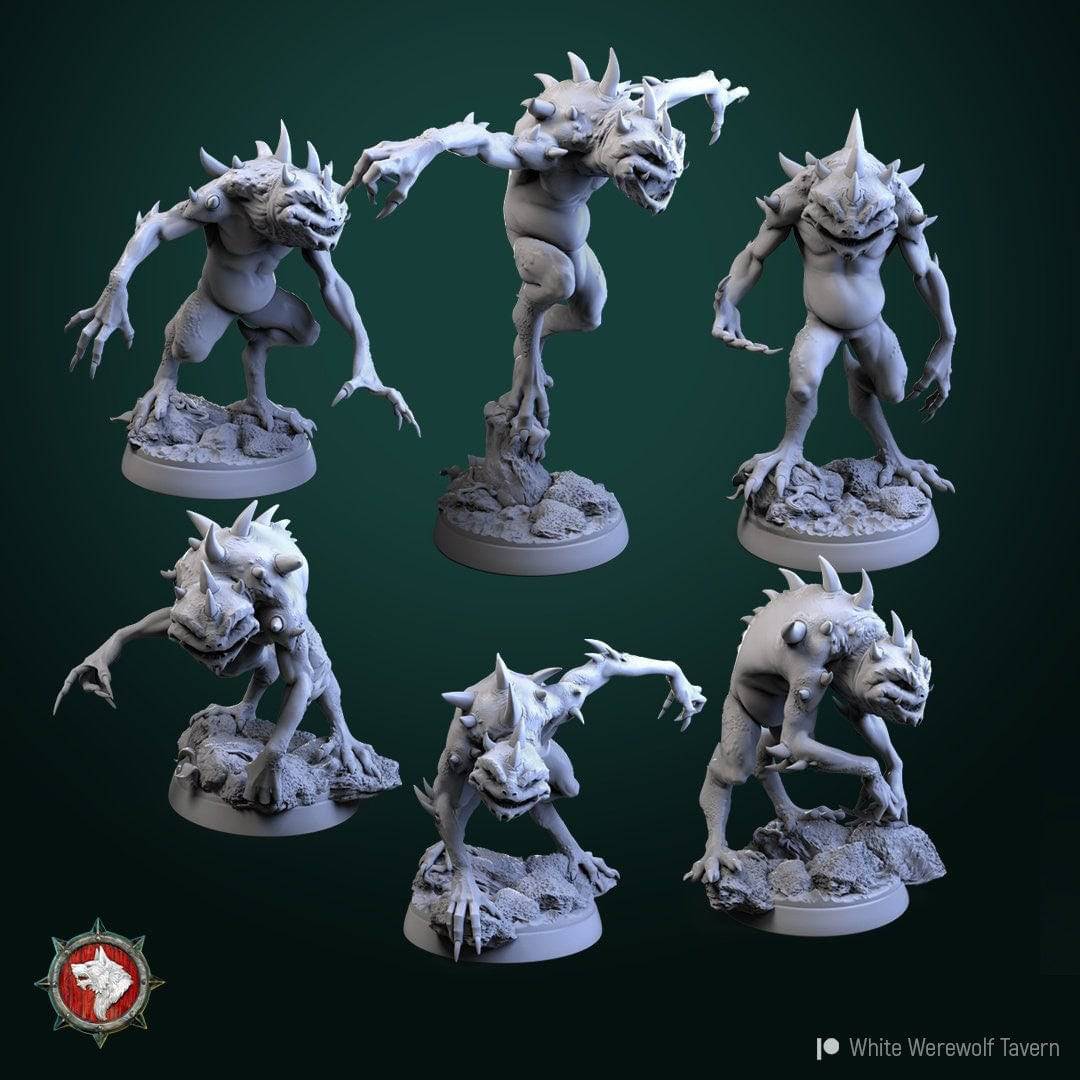 Slaads | TTRPG Miniature | White Werewolf Tavern - Tattles Told 3D