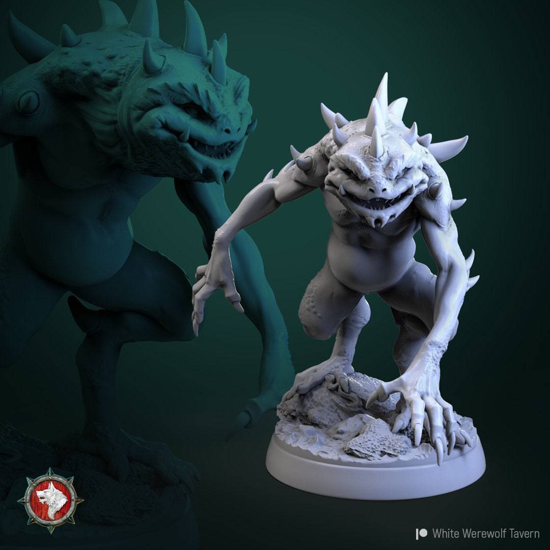 Slaads | TTRPG Miniature | White Werewolf Tavern - Tattles Told 3D