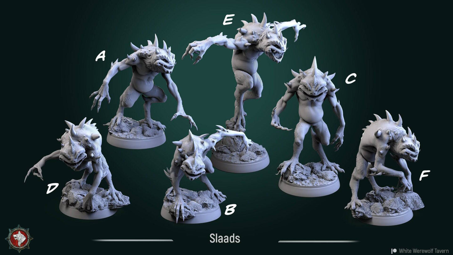 Slaads | TTRPG Miniature | White Werewolf Tavern - Tattles Told 3D