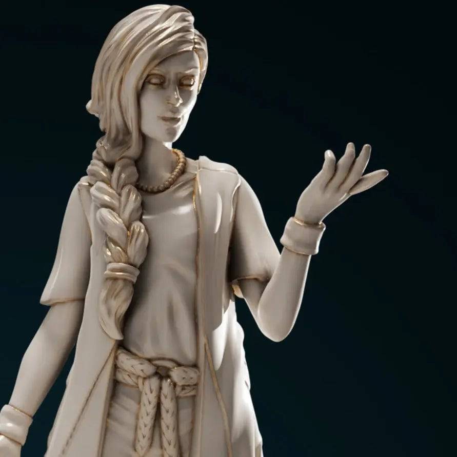 Sophia, Aasimar Sorcerer Mage | D&D Miniature TTRPG Character | DND is a Woman - Tattles Told 3D