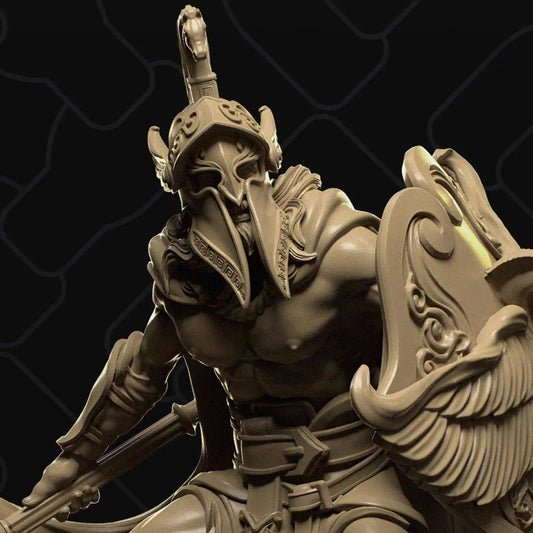 Spartan Grecian Soldier Gladiator Warrior | D&D TTRPG Character Miniature | Collective Studio - Tattles Told 3D