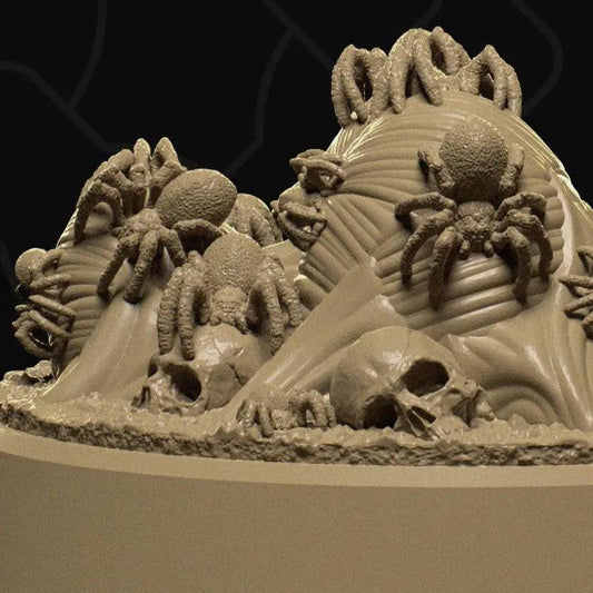 Spider Swarm | D&D TTRPG Monster Miniature | Collective Studio - Tattles Told 3D