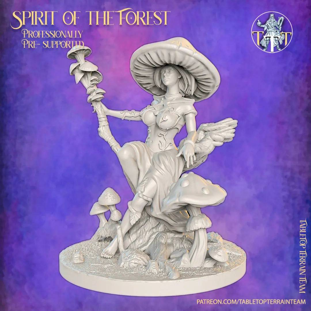 Spirit of the Forest | D&D TTRPG Character Miniature | BigMiniSculpting / Tabletop Terrain - Tattles Told 3D