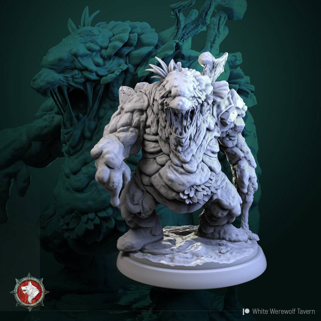 Swamp Golem | TTRPG Miniature | White Werewolf Tavern - Tattles Told 3D