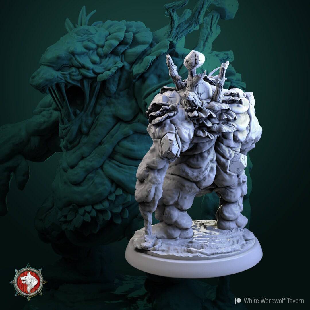 Swamp Golem | TTRPG Miniature | White Werewolf Tavern - Tattles Told 3D