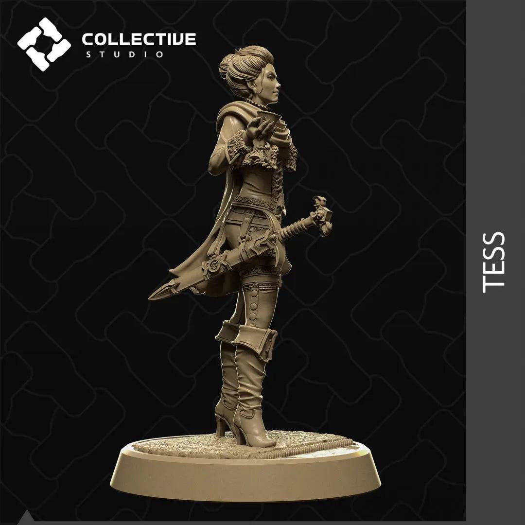 Thieves' Guild Leader Rogue Pirate | D&D TTRPG Character Miniature | Collective Studio - Tattles Told 3D