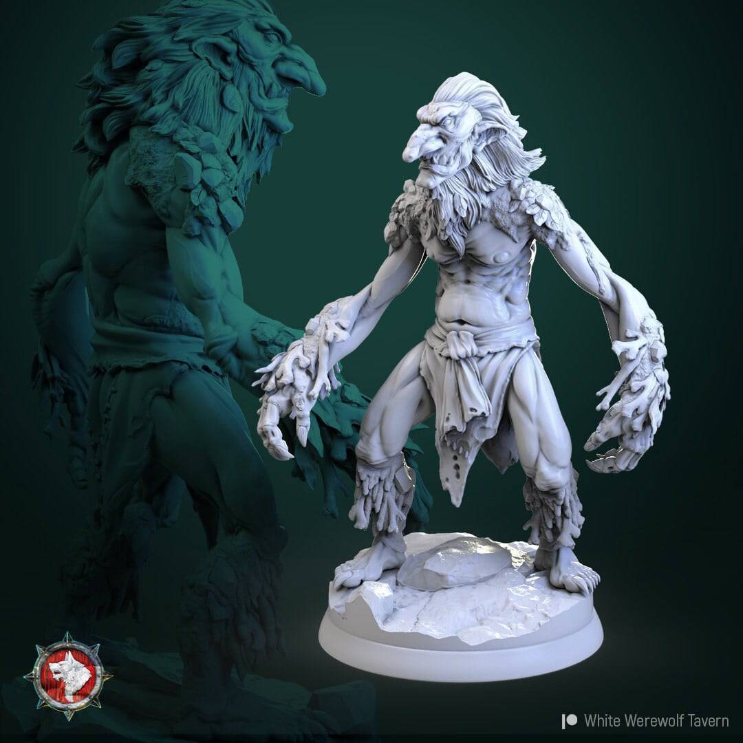 Trolls | TTRPG Miniature | White Werewolf Tavern - Tattles Told 3D