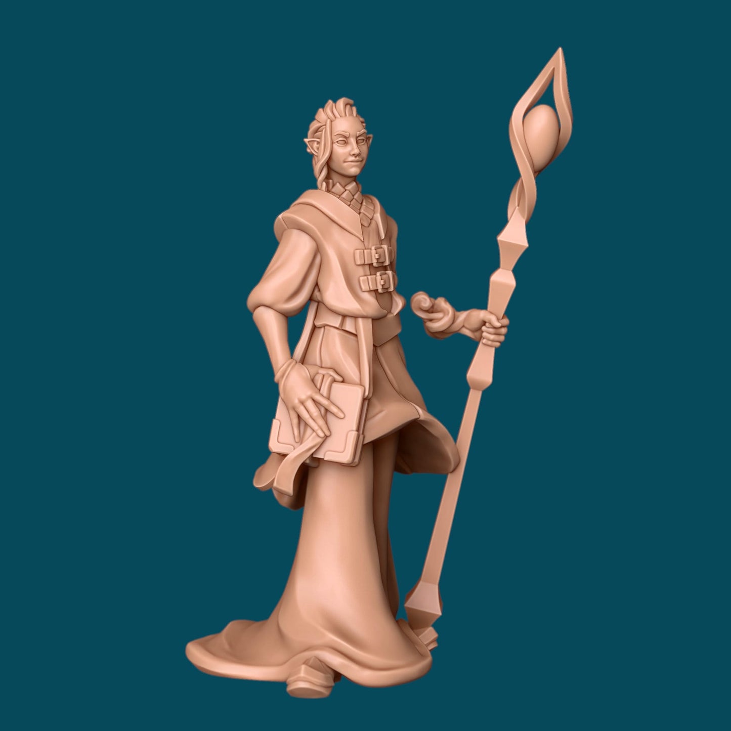 Tylo, a One-Armed Mage | D&D Miniature Character | Awkward Penguin Miniatures - Tattles Told 3D