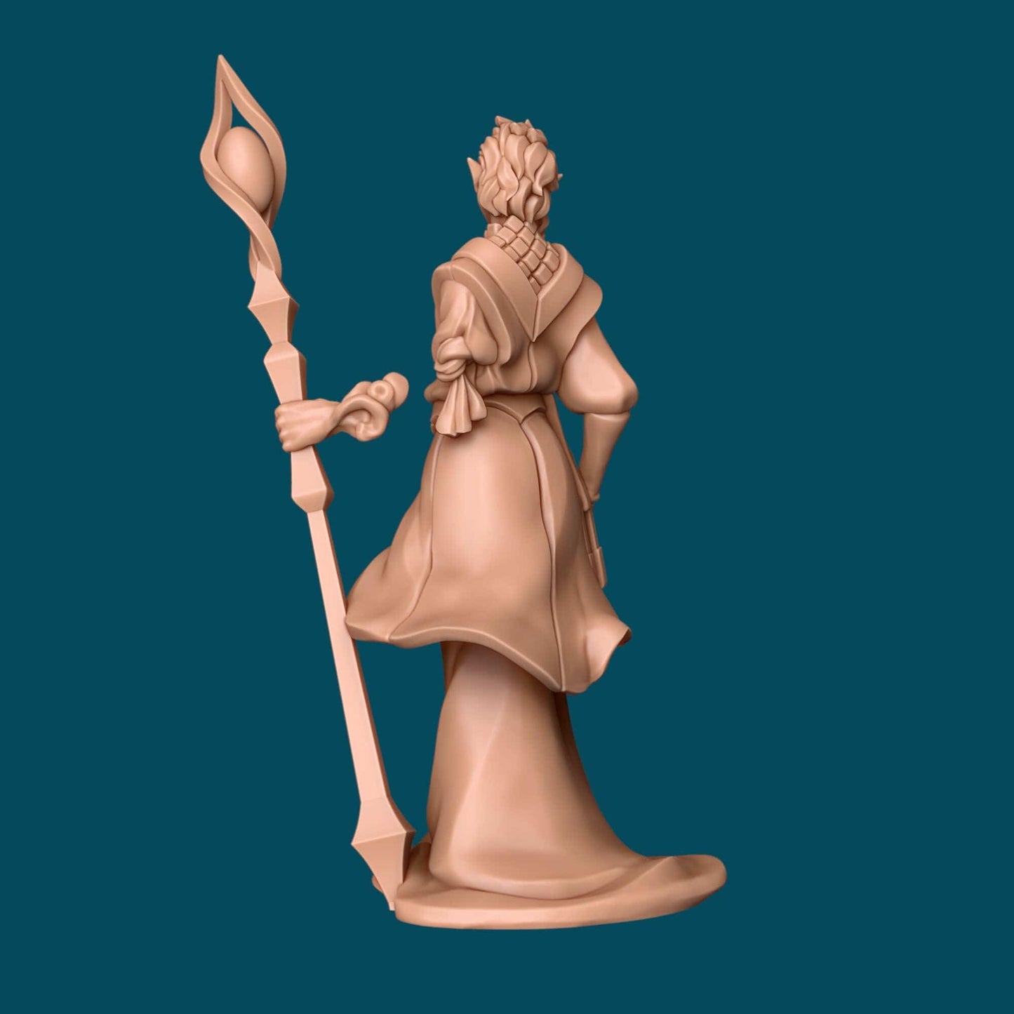 Tylo, a One-Armed Mage | D&D Miniature Character | Awkward Penguin Miniatures - Tattles Told 3D