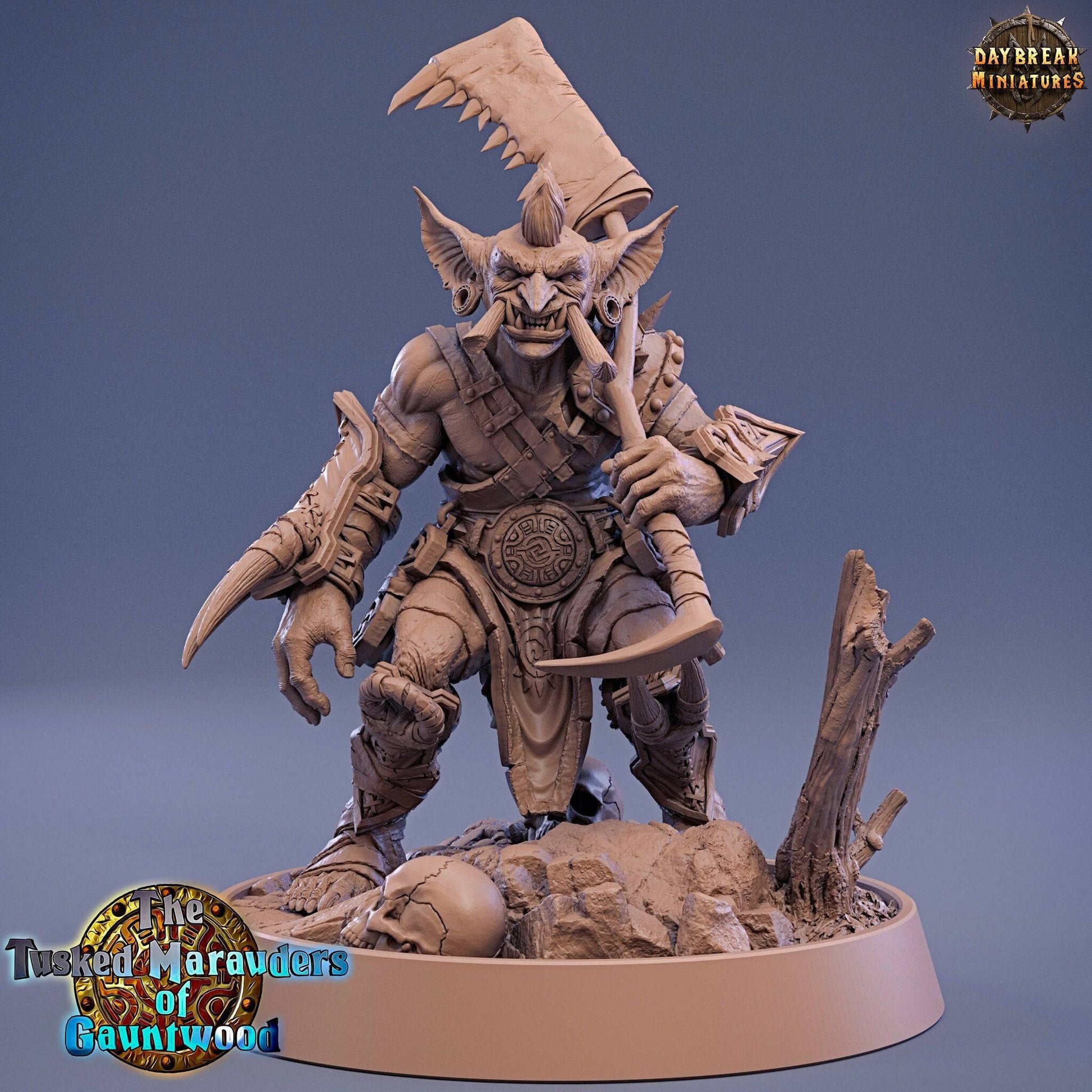 Ugnar Geesho, Goblin | TTRPG D&D Miniature | Daybreak Miniatures - Tattles Told 3D