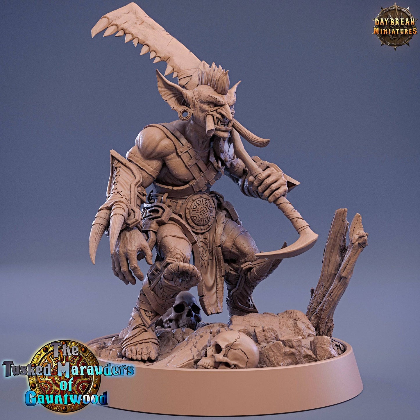 Ugnar Geesho, Goblin | TTRPG D&D Miniature | Daybreak Miniatures - Tattles Told 3D