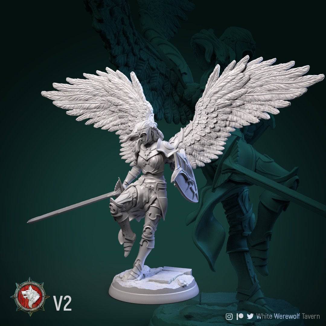 Valkyries | TTRPG Miniature | White Werewolf Tavern - Tattles Told 3D