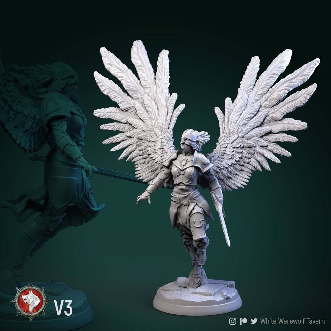 Valkyries | TTRPG Miniature | White Werewolf Tavern - Tattles Told 3D