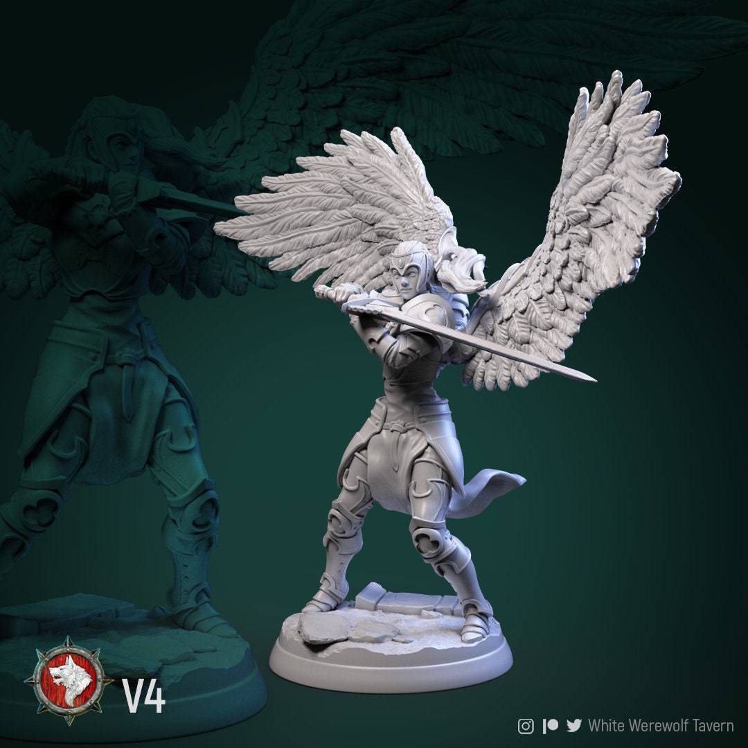 Valkyries | TTRPG Miniature | White Werewolf Tavern - Tattles Told 3D