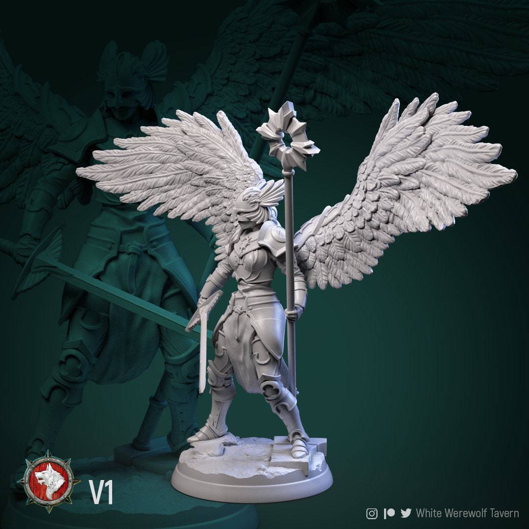 Valkyries | TTRPG Miniature | White Werewolf Tavern - Tattles Told 3D