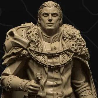 Vampire Lord Vyesant, Strahd von Zarovich, Regal and Corrupt Conqueror | D&D TTRPG Character Miniature | Collective Studio - Tattles Told 3D