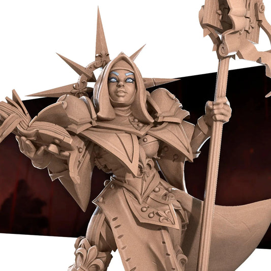 War Sisters Priestess | D&D Miniature TTRPG Character | Bite the Bullet - Tattles Told 3D