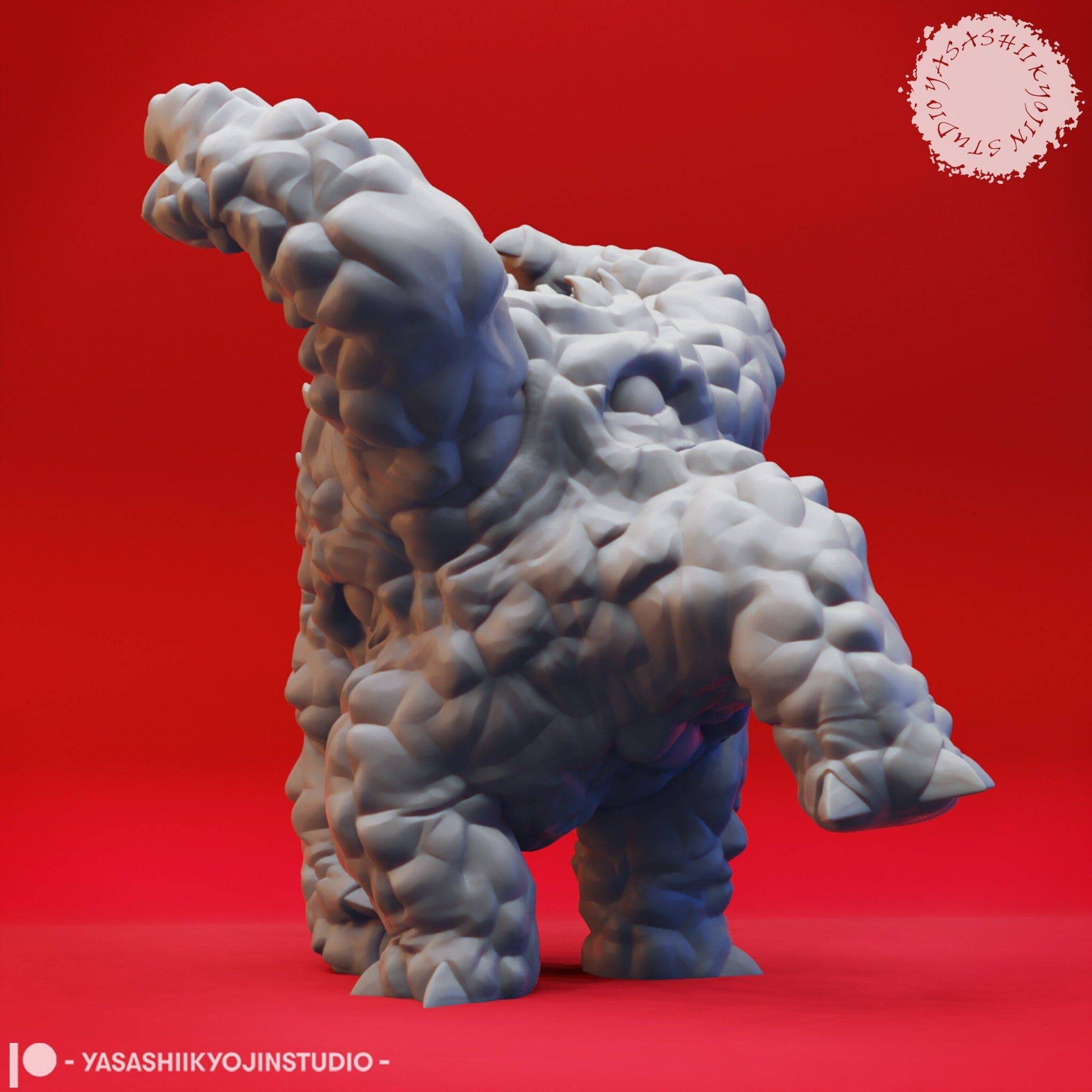 Xorn | TTRPG Monster Miniature | Yasashii Kyojin Studio - Tattles Told 3D