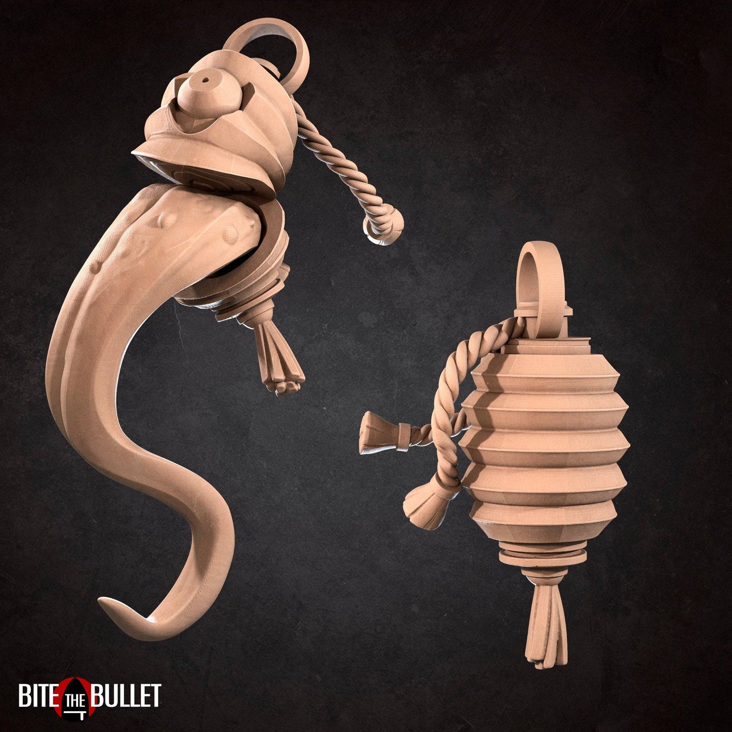 Yokai Monster, Umbrella and Lamp | D&D Miniature TTRPG Character | Bite the Bullet - Tattles Told 3D