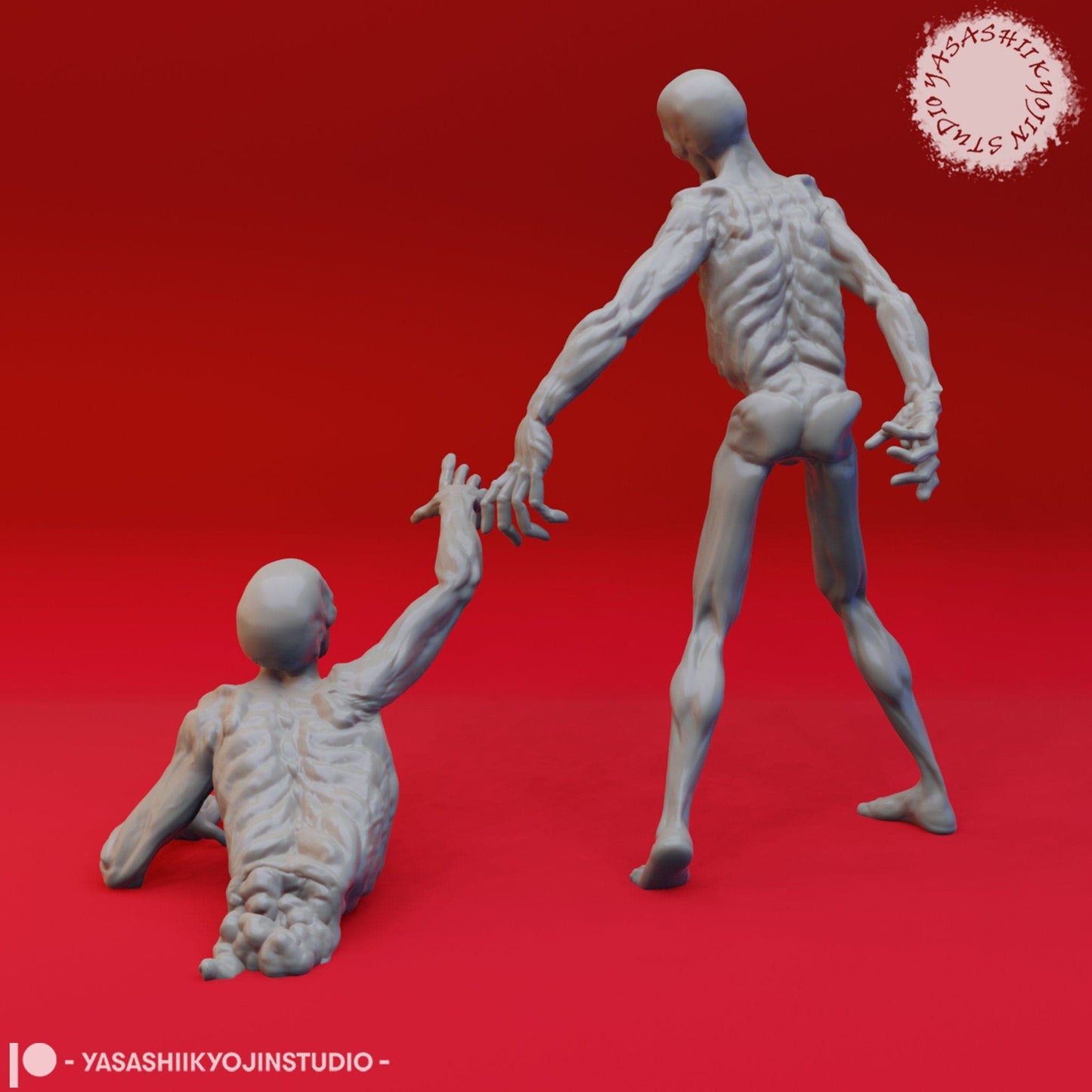 Zombies | TTRPG Monster Miniature | Yasashii Kyojin Studio - Tattles Told 3D