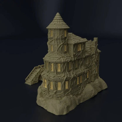 Corrupted Cultist Manor House | 28mm Scale | D&D TTRPG Playable 3D Printed Building Terrain Scenery | MiniatureLand