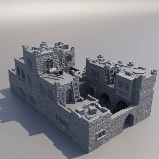Desert Baazar District | D&D TTRPG Playable Building Miniature | MiniatureLand - Tattles Told 3D