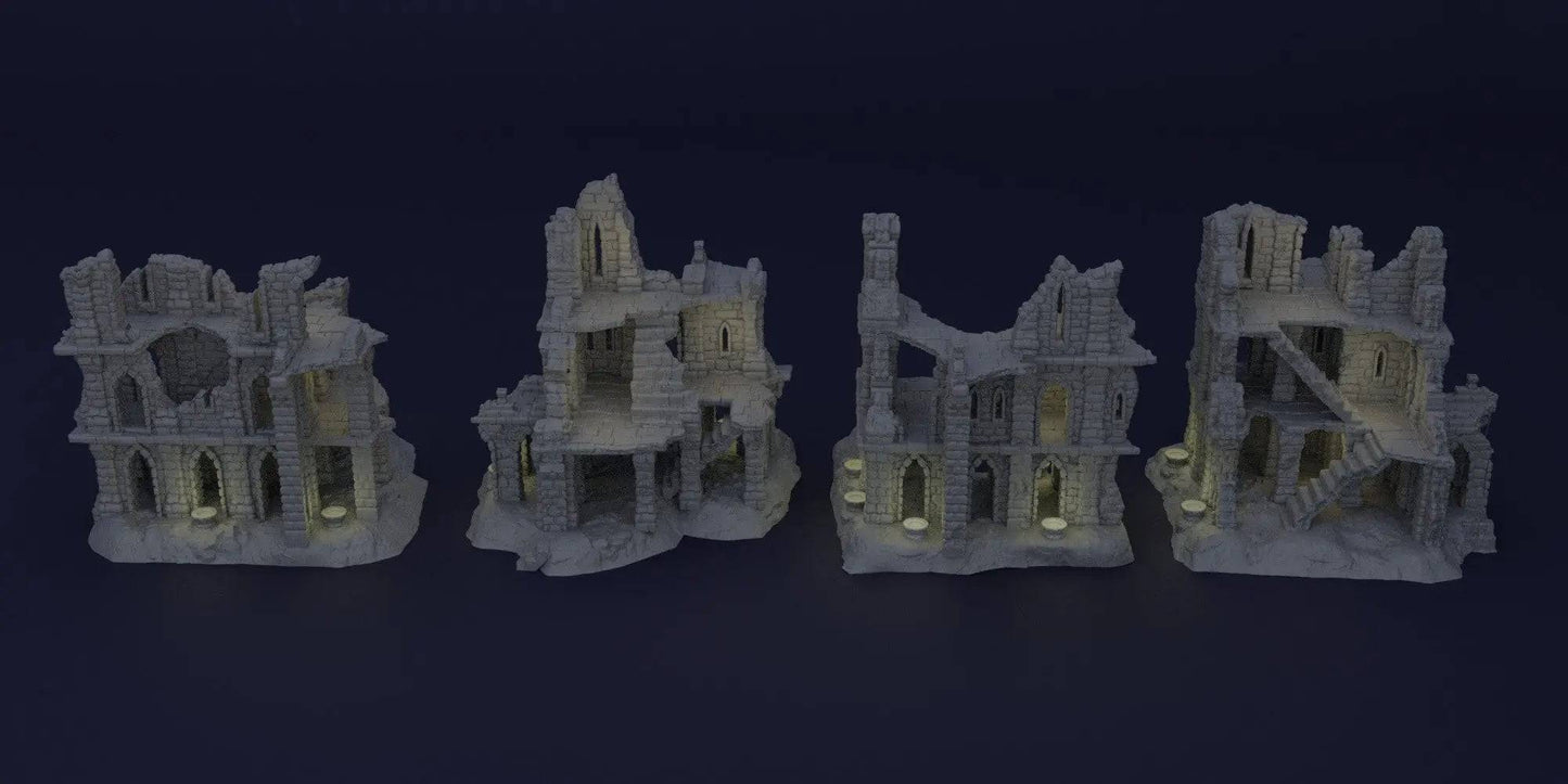 Old Ruins | D&D TTRPG Playable Building Miniature | MiniatureLand - Tattles Told 3D