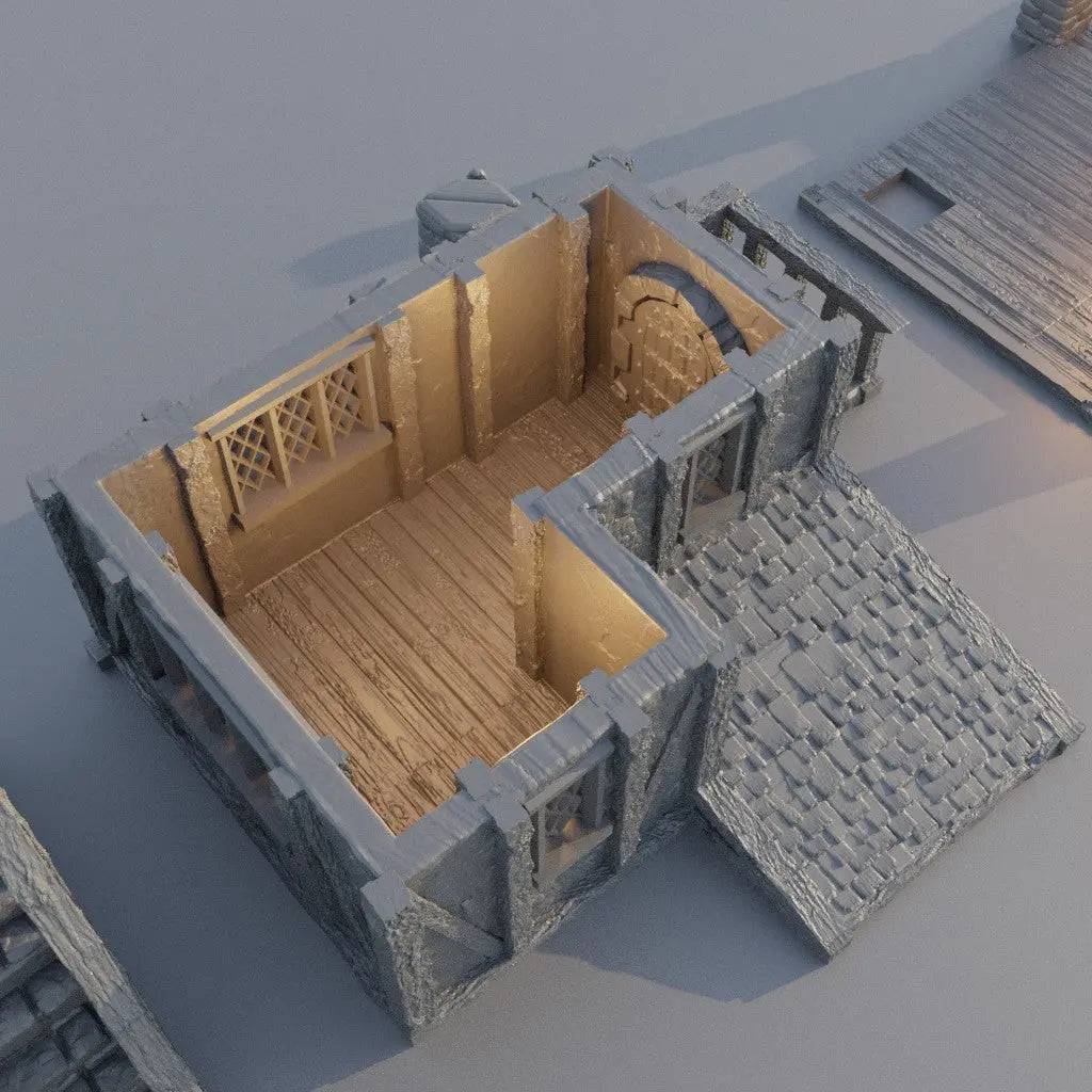 Town Blacksmith | D&D TTRPG Playable Building Miniature | MiniatureLand - Tattles Told 3D