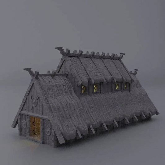 Viking Meadhouse | D&D TTRPG Playable Building Miniature | MiniatureLand - Tattles Told 3D