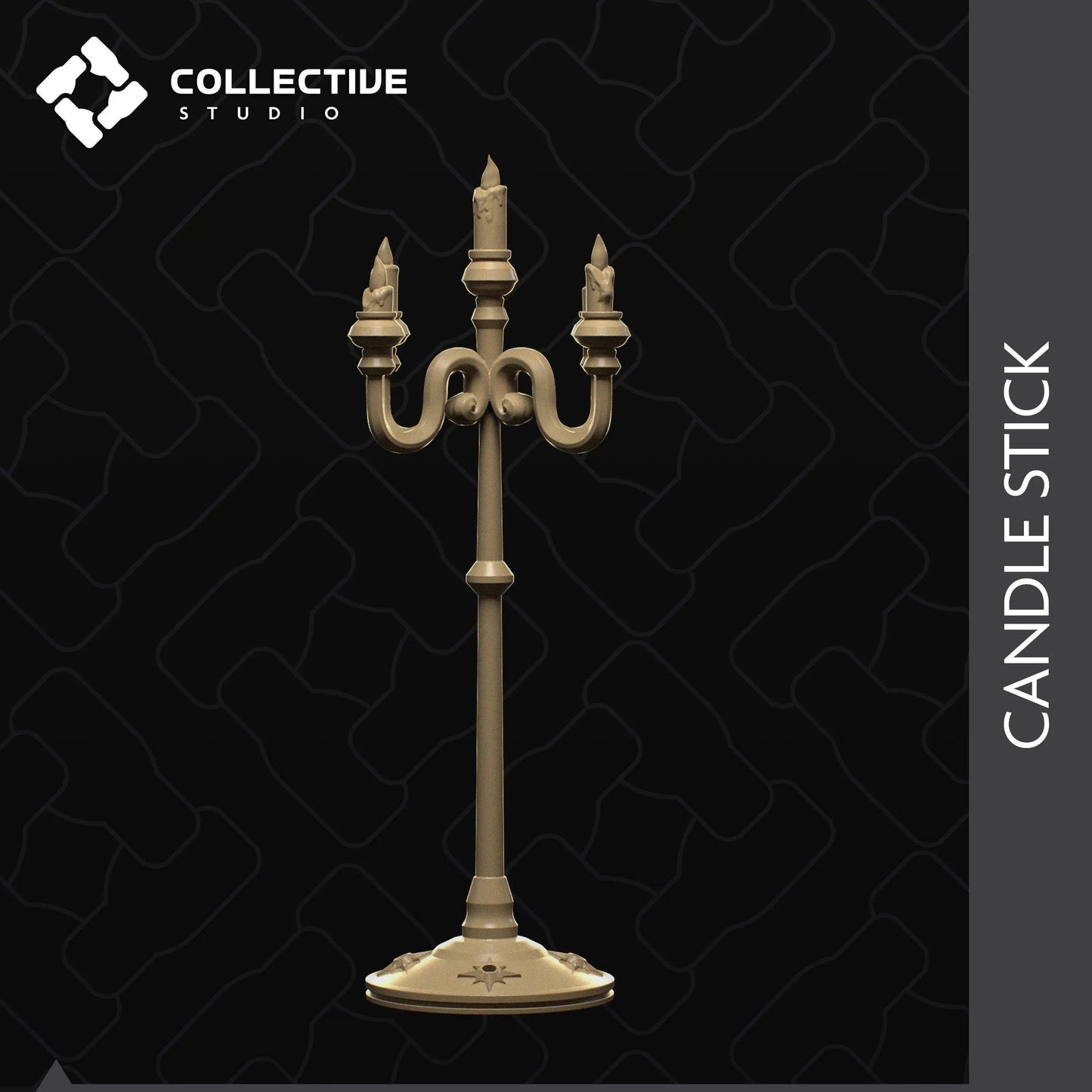 Candle Stick | D&D Scatter Mini | Collective Studio - Tattles Told 3D