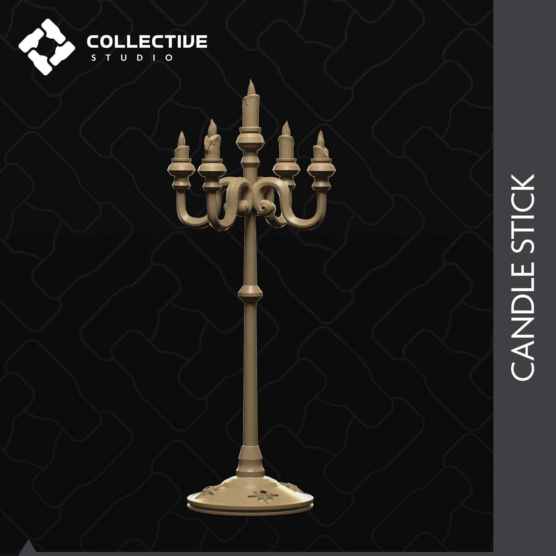 Candle Stick | D&D Scatter Mini | Collective Studio - Tattles Told 3D