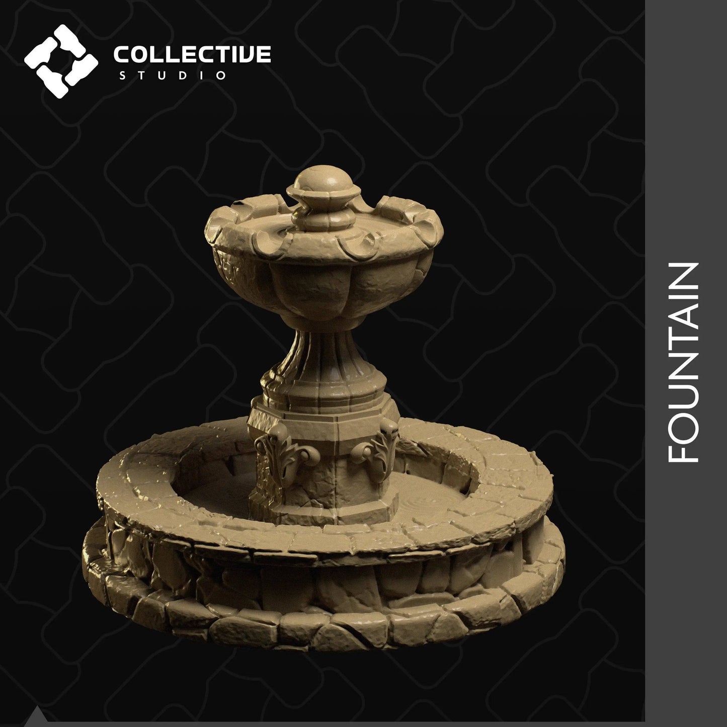 Fountain | D&D Scatter Mini | Collective Studio - Tattles Told 3D