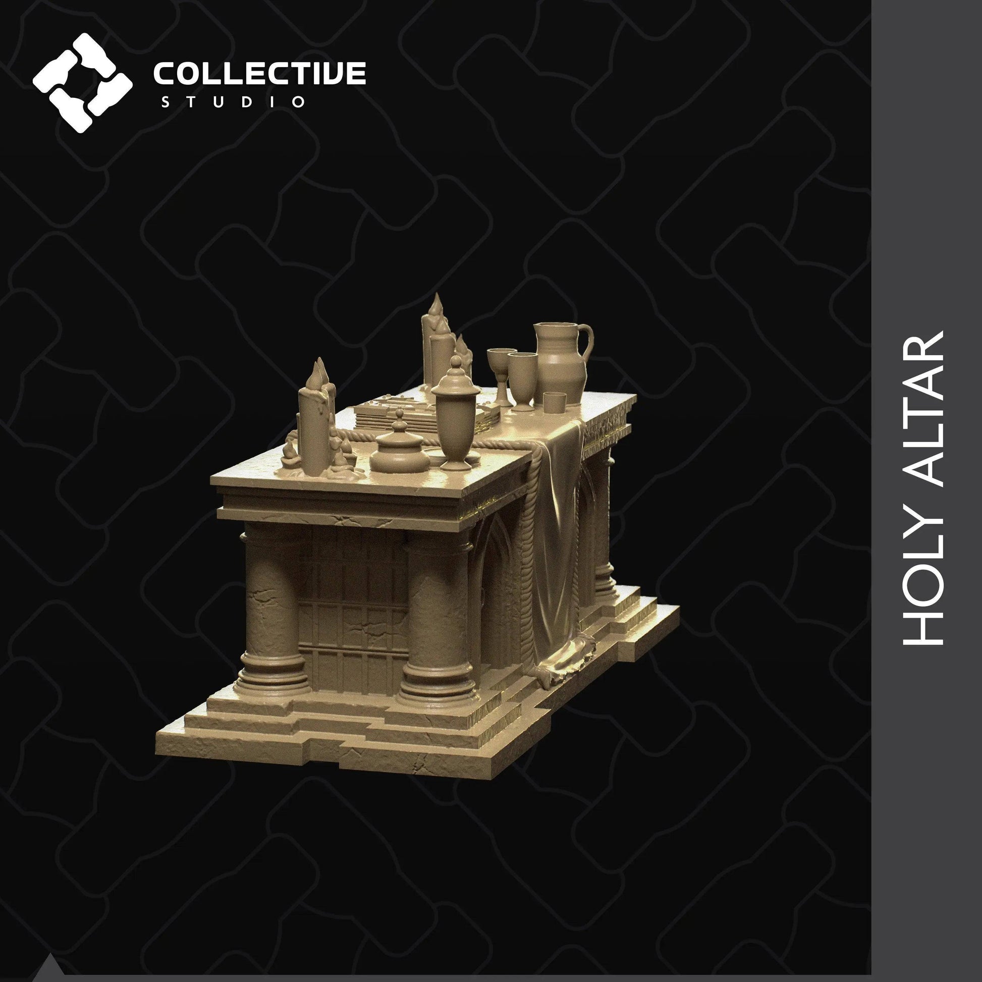 Holy Altar | D&D Scatter Mini | Collective Studio - Tattles Told 3D