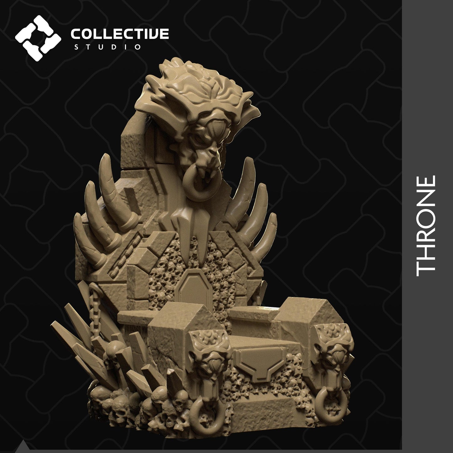 Throne | D&D Scatter Mini | Collective Studio - Tattles Told 3D
