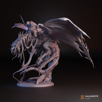 Detailed image of The Corrupted tabletop gaming miniature by Tattles Told 3D, featuring a dark, menacing figure with intricate details.
