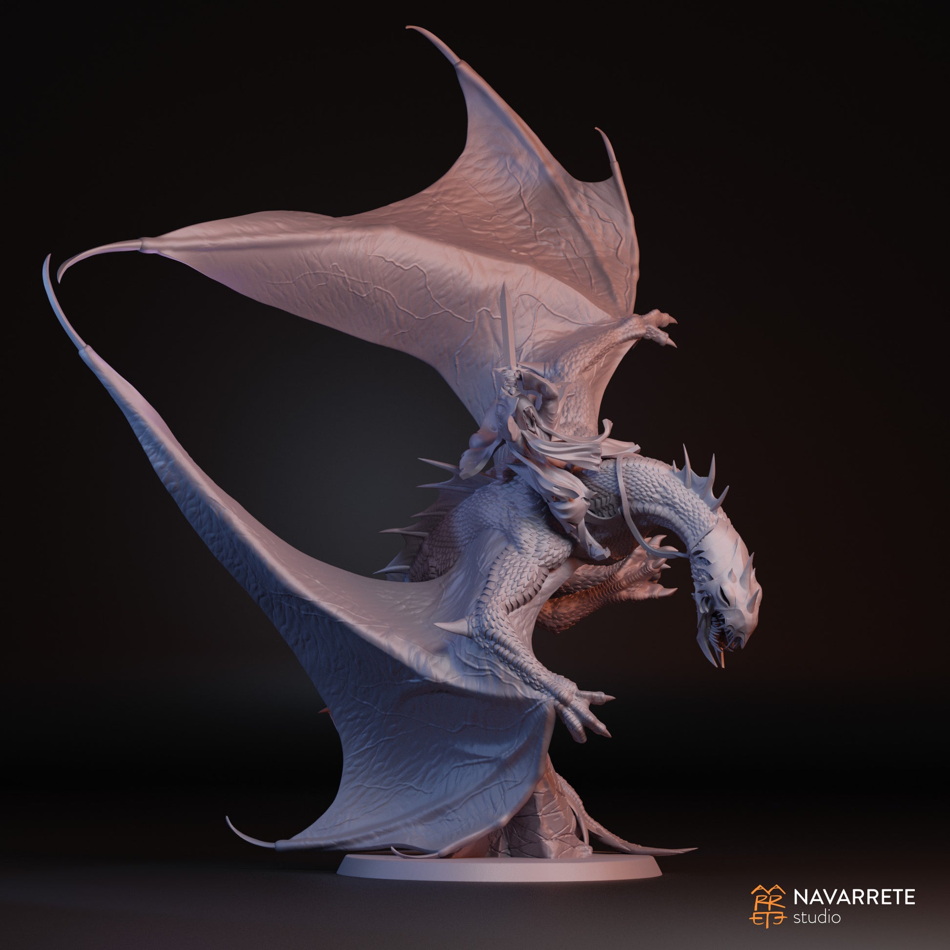 Detailed miniature of The Nightmare from Navarrete Studio by Tattles Told 3D, featuring dark, eerie design and intricate sculpting.